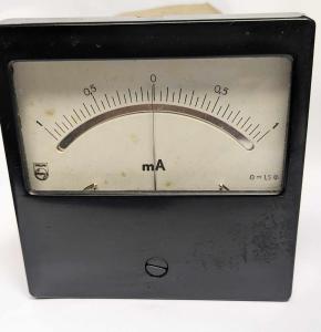Analogt panelinstrument mA Philips  NOS