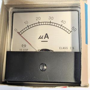 Analogt panelinstrument 50uA NOS