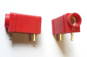 Polskruv / Banan  chassie för kretskort Röd