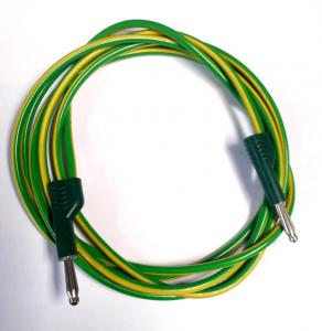 Testsladd med banankontakt 1 Meter Gul/Grön