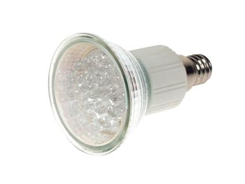 LED-Lampa Vit, E14 18 LEDs
