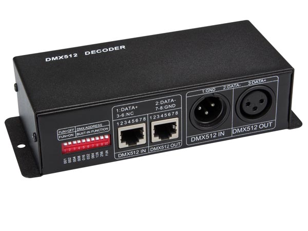 DMX kontroll för LED-remsor  - 4 kanaler  . Velleman / Wadda