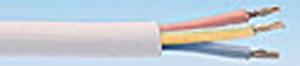 Nätkabel 3 x 0,75mm Vit (metervara)