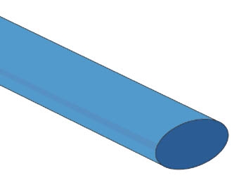 Krympslang Blå 12,7 mm 2:1