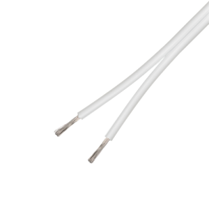 Högtalarkabel 2 x 2,5mm² Vit, Metervara