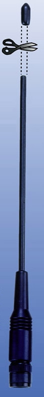 HC-100 Klippbar antenn 135-174 MHz, 185 mm