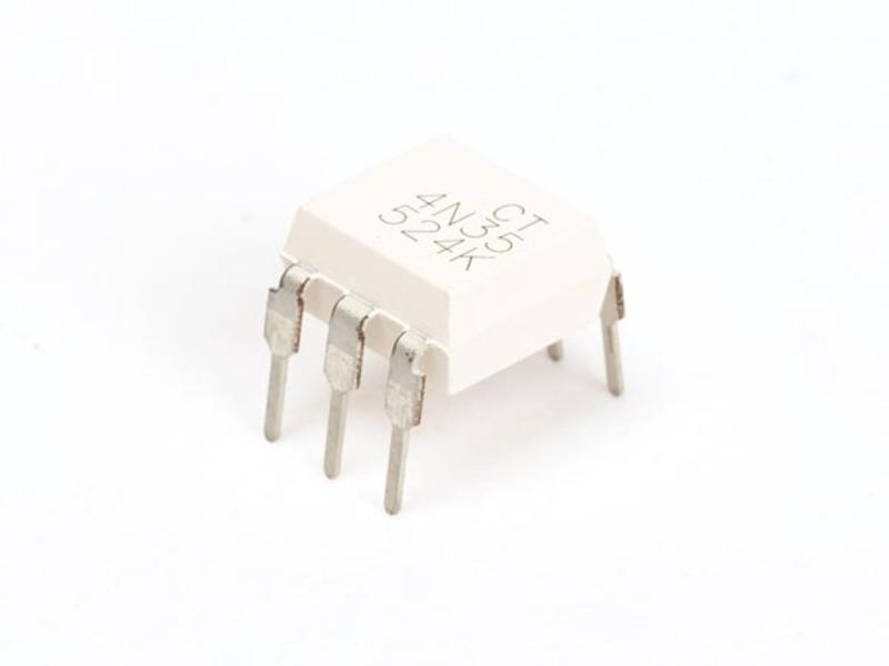 4N35 OPTO ISOLATOR WITH TRANSISTOR OUTPUT Vdc=3550