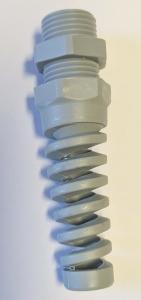 Böjskydd brytskydd för ca 8mm +\- kabel Grå
