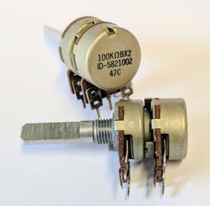 Potentiometer 2 x 100 Kohm Lin BX2 ID-5821002
