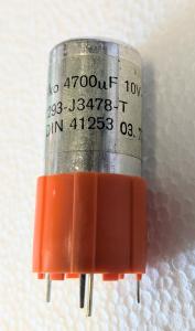 Kondensator 4700uF 10V  med mittstift