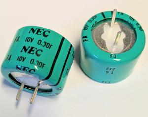 Kondensator 0,3F 10V NEC  Superkondensator  