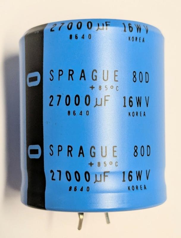 Kondensator 27000uF 16V Spraug