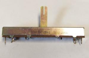 Glidpotentiometer 15A 100K x 2 , 7712