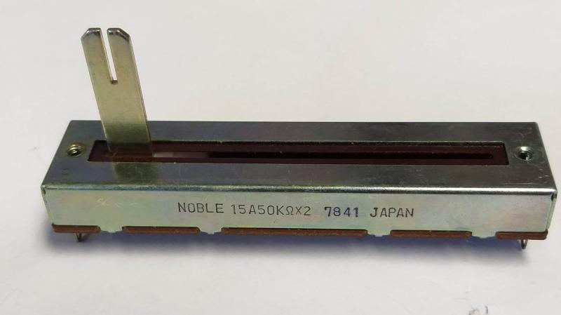 Glidpotentiometer 15A 50K x 2  , 7841