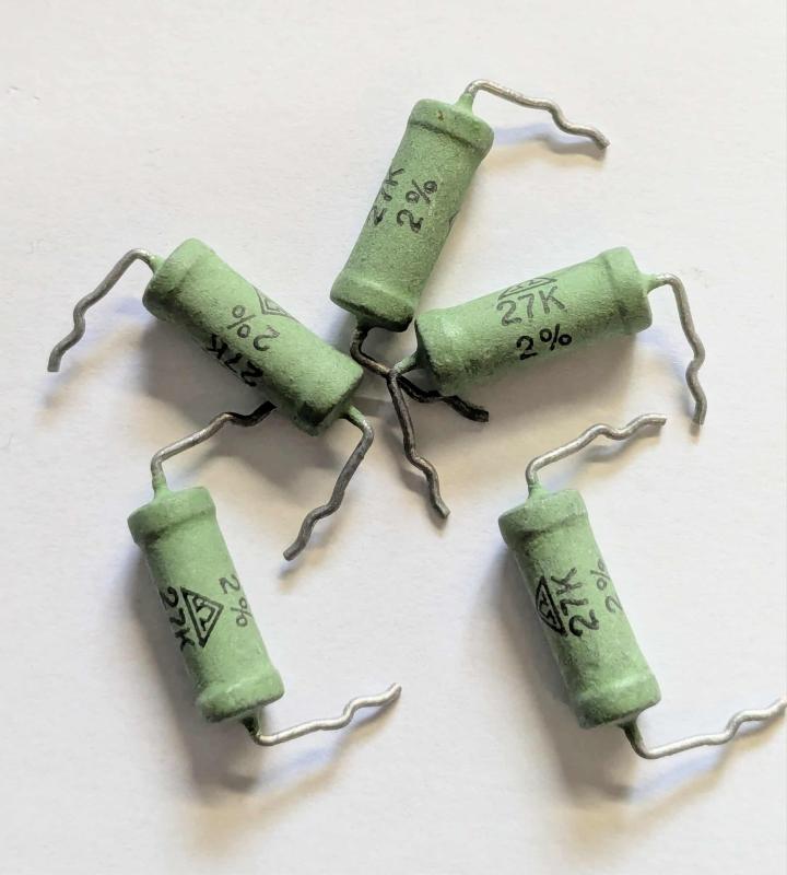 Motstånd 27 Kohm 2W 2% 10-pack