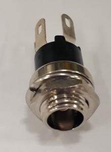 DC-jack 2,5 mm hål - med switch