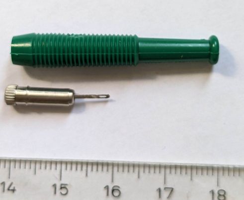 Miniatyr labhylsa Hona rak 0,2mm Grön