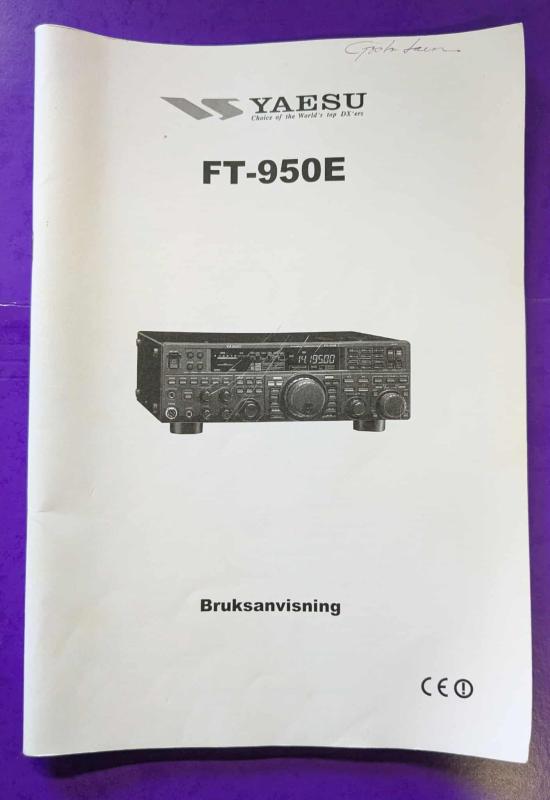 FT-950E Yaesu Bruksanvisning
