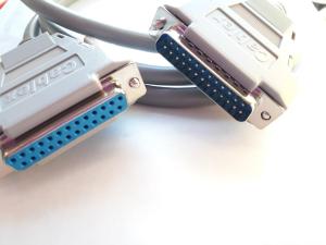 25 pol D-sub Han - Hon  1 Meter, ( DB-25M till DB-25MF)
