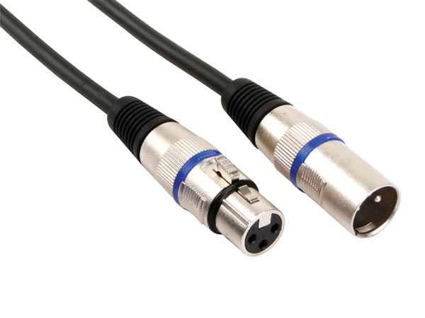 XLR förlägning kabel 6 Meter Han - Hon