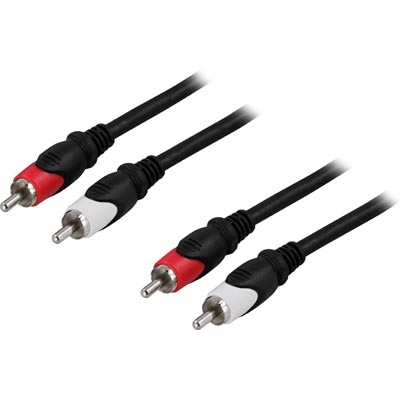 RCA - Kablage 2xRCA Han - 2xRCA Han, 5 Meter