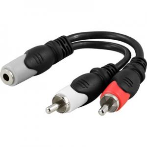 3,5mm Hon - 2xRCA Han, 10 cm