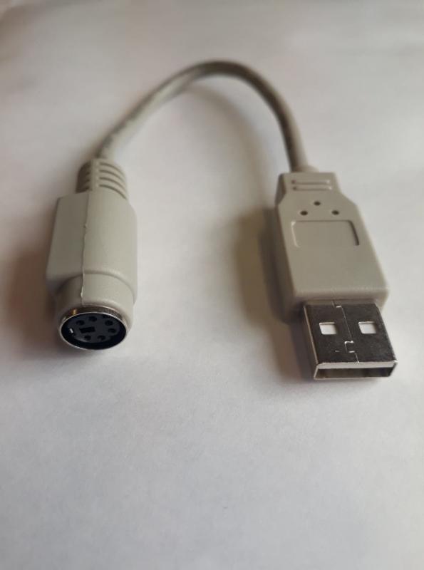 PS2 adapter, USB A till mini din Hon 