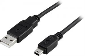 USB A till USB Mini B, 1 Meter, USB 2.0 Kabel