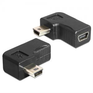 Adapter USB mini-B Han till Hon Vinklad