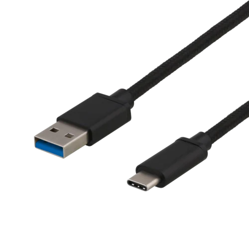 USB-A 3.1 Gen1 till USB-C, 0,5  Tygbeklädd