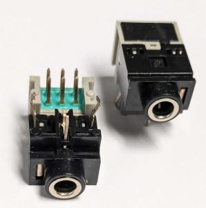 3.5mm Jack Hon PCB Svart med blank ring  NOS