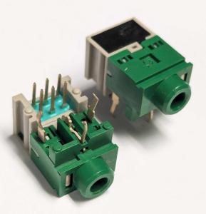 3.5mm Jack Hon PCB Grön   NOS