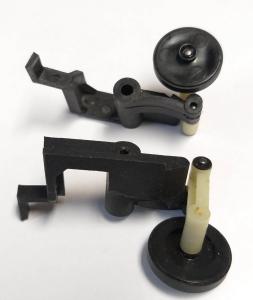 Reservdel fäste med hjul Svart 