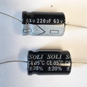 Kondensator 220uF 63V, Elektrolyt 