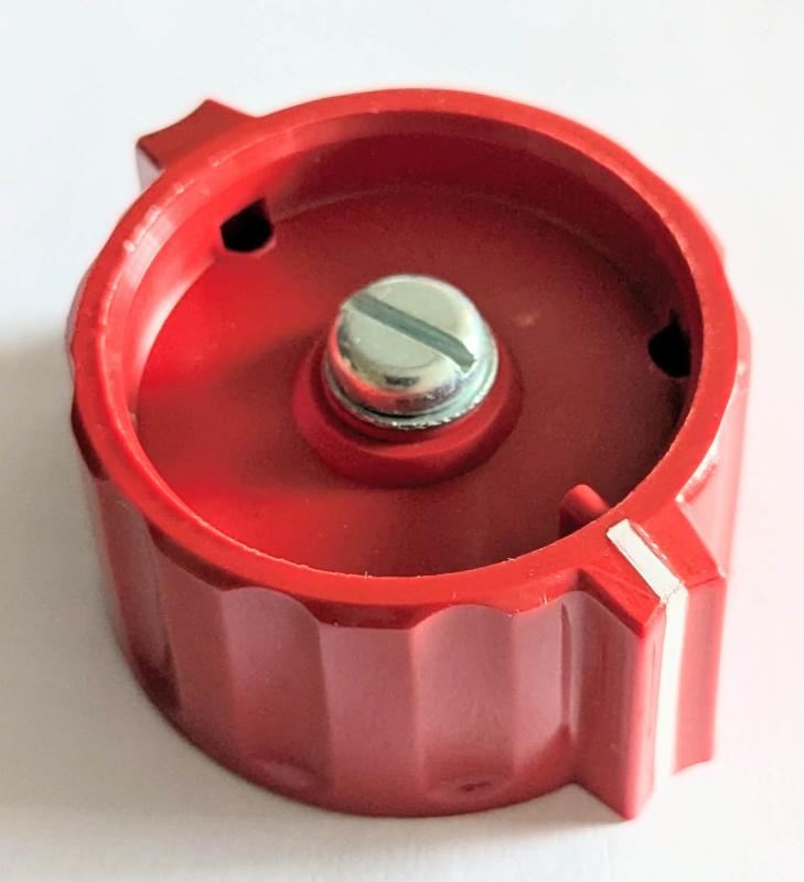 Ratt till 6mm axel Röd med vit linje