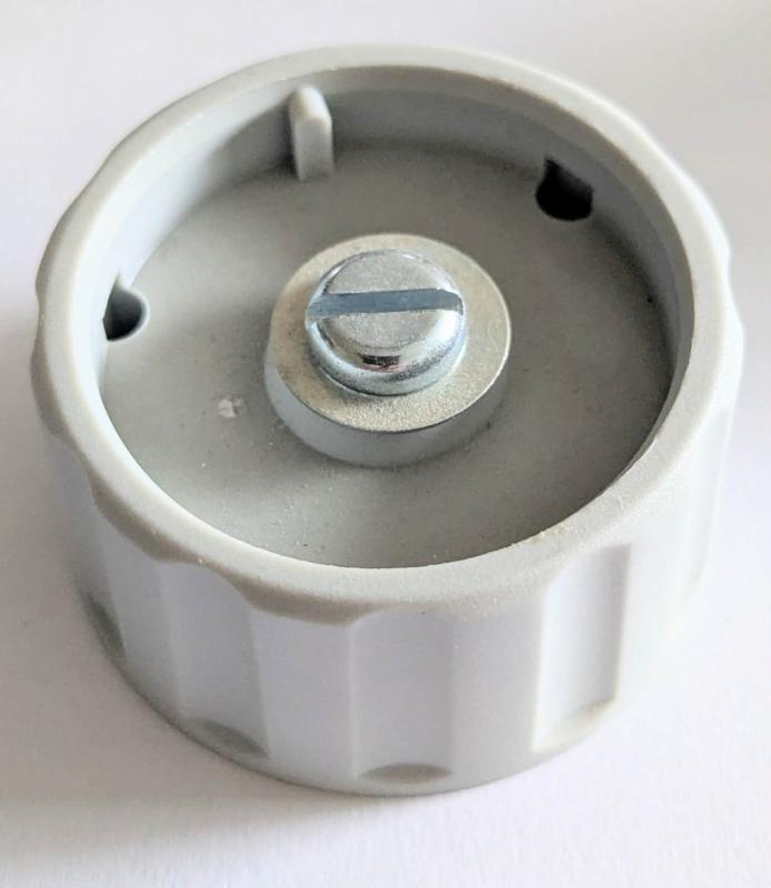 Ratt till 6mm axel Grå slät med Svart linje