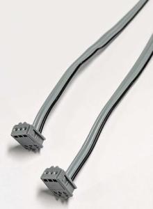 3 ledad EK kabel 3 pol Hon Till 3 pol Hon 66cm Grå