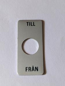 Skylt Till - Från 