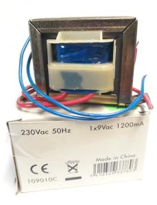 Transformator 109010C 1200mA 9Vac NY