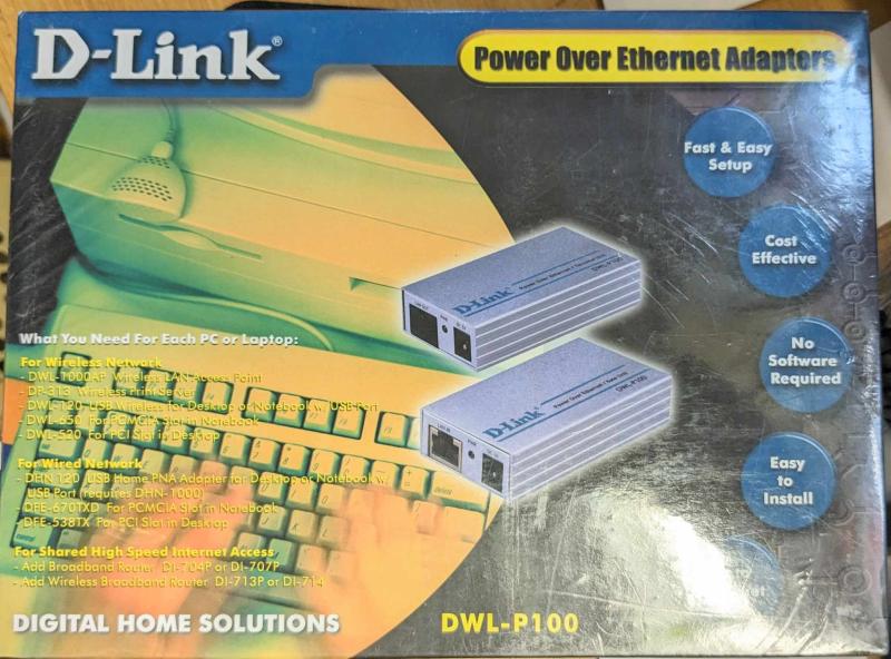 D-Link DWL-P100  Ethernet Adapters   NOS