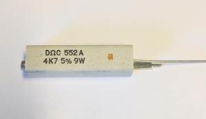 Motstånd  4,7 Kohm 9W 5%