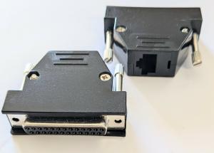 Adapter 25 pol D-Sub hon  till  RJ45 Hon
