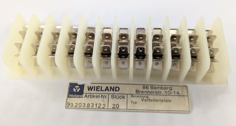 Kopplingslist / Terminalblock 12 x 6