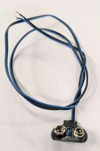 Battericlip för 9V batteri / Batterihållare 600mm kabel