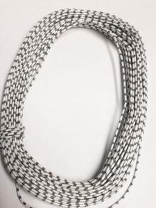 Kopplingstråd Grå/Vit randig  EK 0,2 . 20 Meter 