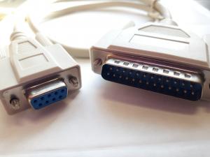 Seriell kabel DB9F till DB25M 0,5 Meter 