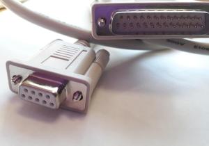 Seriell kabel DB9F till DB25M 0,5 Meter
