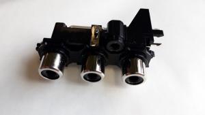 RCA för kretskort 3 uttag