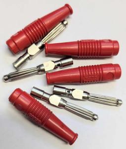 Banankontakter 4 st Röd 