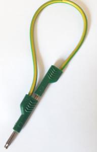 Testsladd med banankontakt 0,3 Meter Gul/Grön